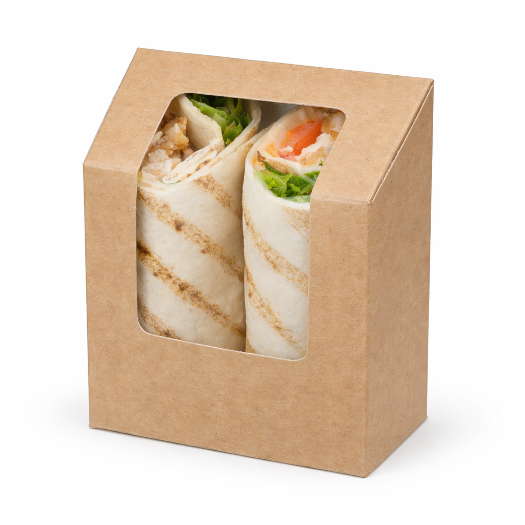 Packaging Multiple Wraps Wraps/Tortillas Simply Kraft - Norfolk Environmental Packaging